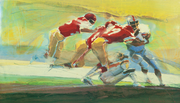footbal illustration for NFL and CBS IllustrationsThe illustrations on this page are part of a body of work created for clients like NY Times,Time magazine,Olympics,World cup soccer,NBC,ABC,CBS footba