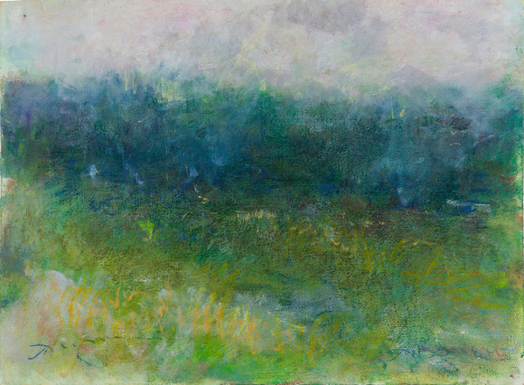 orinal pastel watercolor mountain meadow 22"x30" $1,800