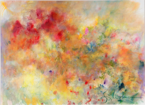 foriginal watercolor painting 22"30'  $ 2,000 floral dawn
