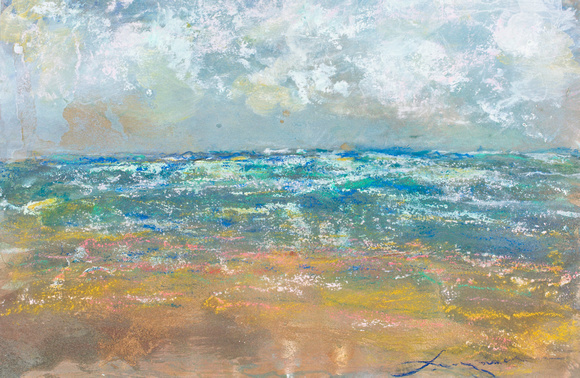 wind and sea nj ventnororiginal pastel watercolor $1,000