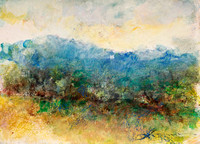 original watercolor Shenandoah Virginia painted on location Shenandoah ,valley skyline drive 1.200