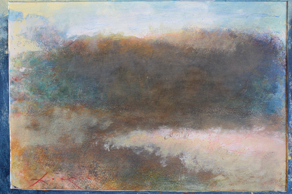oils pastel landscapes from recent residency at Vermont Studio Center