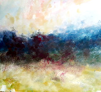 oil pastel paintings mountain studies