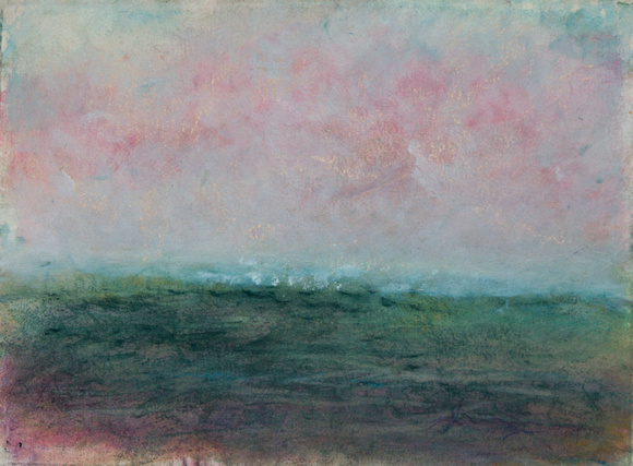 ocean sunsetoriginal pastel watercolor $2,000