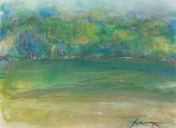 original watercolor 1,100 Adirondack lake