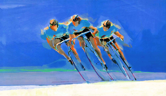cyclists IllustrationsThe illustrations on this page are part of a body of work created for clients like NY Times,Time magazine,Olympics,World cup soccer,NBC,ABC,CBS football ,Harper Colins,The work w