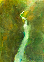 original watercolor 22x30" $1,800 colorado river