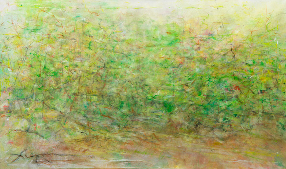 Adirondack Forest Spring original pastel watercolor 40"60" 3,000story about long panoramaspainted on location in the Adirondack mountains the 24' one over a 8 year period on lodge rd during a number o