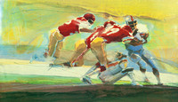 footbal illustration for NFL and CBS