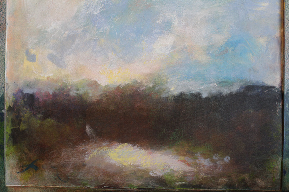 oils pastel landscapes from recent residency at Vermont Studio Center