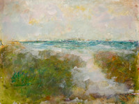 long beach islandoriginal pastel watercolor $1,000   available mixed media 34"x28" $900.