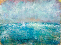 ocean blue watercolor paintingavailable mixed media 34"x28" $900.